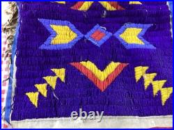 NATIVE AMERICAN BEADED. Panel POWWOW DANCE REGALIA for the waist