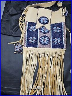 NATIVE AMERICAN LAKOTA SIOUX BEADED purse SHANNON FAST HORSE