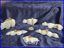 NATIVE AMERICAN -ZUNI Indian large selinite directional fetish set-EVALENA BOONE
