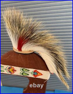 NEW! 8 Porcupine Roach-6 Porky Hair at Crown-Deer Hair Out- Native American