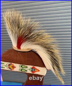 NEW! 8 Porcupine Roach-6 Porky Hair at Crown-Deer Hair Out- Native American