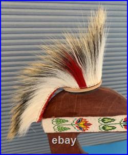 NEW! 8 Porcupine Roach-6 Porky Hair at Crown-Deer Hair Out- Native American