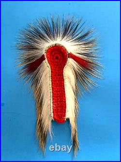 NEW! 8 Porcupine Roach-6 Porky Hair at Crown-Deer Hair Out- Native American