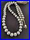 Native American 14mm Sterling Silver Navajo Pearls 30 Single-Strand Necklace