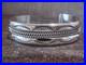 Native American 5/8 Navajo Indian Sterling Silver Bracelet Cuff Tahe