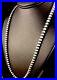 Native American 5mm Sterling Silver Navajo Pearls 28 Hook & Eye Cone Necklace