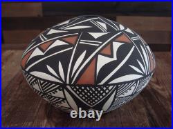 Native American Acoma Fine Line Hand Painted Pottery by Concho