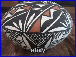 Native American Acoma Fine Line Hand Painted Pottery by Concho