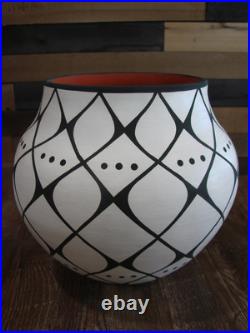 Native American Acoma Indian Hand Painted Pottery by Antonio