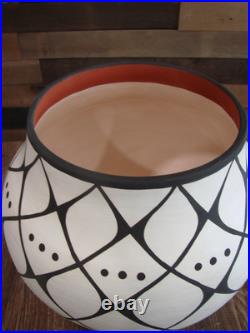 Native American Acoma Indian Hand Painted Pottery by Antonio