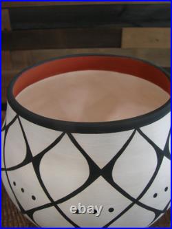 Native American Acoma Indian Hand Painted Pottery by Antonio