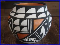 Native American Acoma Indian Hand Painted Pottery by Antonio