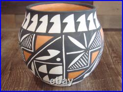 Native American Acoma Indian Hand Painted Pottery by Antonio
