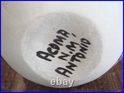 Native American Acoma Indian Hand Painted Pottery by Antonio