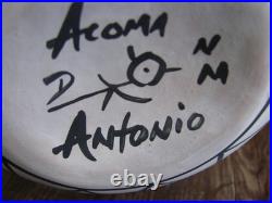 Native American Acoma Indian Hand Painted Pottery by Antonio