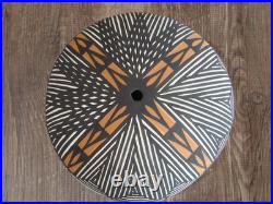 Native American Acoma Indian Hand Painted Seed Pottery by Antonio