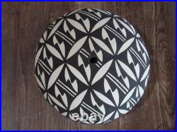 Native American Acoma Indian Hand Painted Seed Pottery by Antonio