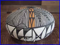 Native American Acoma Indian Hand Painted Seed Pottery by Antonio