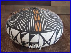 Native American Acoma Indian Hand Painted Seed Pottery by Antonio