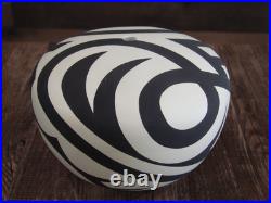 Native American Acoma Indian Hand Painted Seed Pottery by Eric Lewis