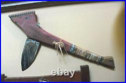 Native American Art- Gun stock club replica- T. Chavez