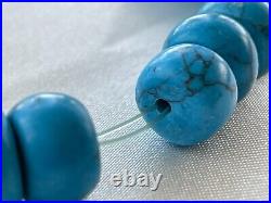 Native American Art Turquoise Beads Art Necklace Vigvam Pendant Culture Jewelry