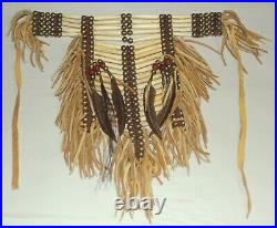 Native American Breastplate Bone & Leather