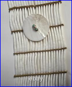 Native American Breastplate With Matching Earrings Dentillion Quills Handmade