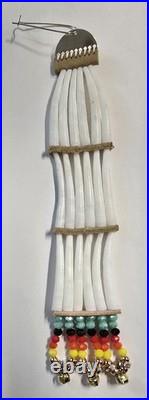 Native American Breastplate With Matching Earrings Dentillion Quills Handmade