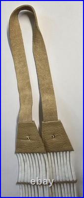 Native American Breastplate With Matching Earrings Dentillion Quills Handmade