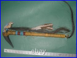 Native American Ceremonial Medicine Spirit Stick Skull