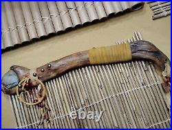 Native American Club Dance Stick Hand Made Aanishinabe/Ojibway Indian Ceremonial