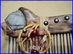 Native American Club Dance Stick Hand Made Aanishinabe/Ojibway Indian Ceremonial