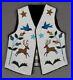 Native American Design Handmade Beaded Vest Front Powwow Regalia XNV505