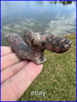 Native American Drilled Popeyed Birdstone Piece