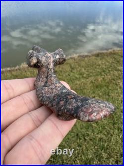 Native American Drilled Popeyed Birdstone Piece