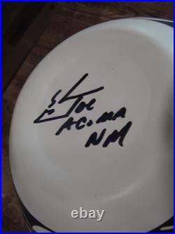 Native American Fine Line Acoma Hand Painted Pottery by L. Joe