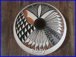 Native American Fine Line Hand Coiled & Hand Painted Pottery by B. Garcia