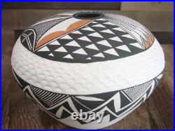 Native American Fine Line Hand Coiled & Hand Painted Pottery by B. Garcia