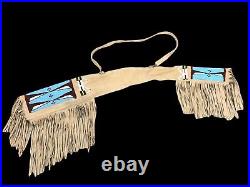 Native American Gun Cover Indian Beaded Sioux Hide Rifle Scabbard WV605
