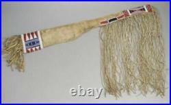 Native American Gun Cover Indian Beaded Sioux Style Hide Rifle Scabbard