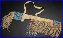 Native American Gun Cover Sioux Indian Beaded Suede Leather Rifle Scabbard