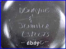 Native American Hand Etched Pottery Signed by Dewayne & Eskeets