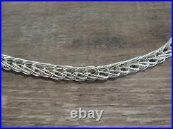 Native American Hand Made Sterling Silver 18 Box Chain Link Necklace Gchachu