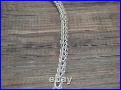 Native American Hand Made Sterling Silver 18 Box Chain Link Necklace Gchachu