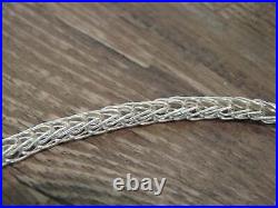 Native American Hand Made Sterling Silver 18 Box Chain Link Necklace Gchachu