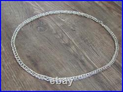 Native American Hand Made Sterling Silver 18 Box Chain Link Necklace Gchachu