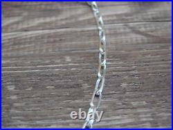 Native American Hand Made Sterling Silver 24 Chain Link Necklace Sally Shi