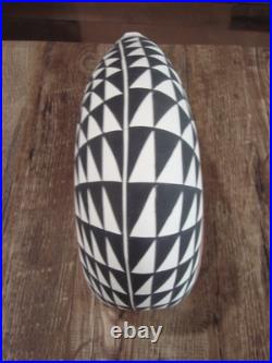 Native American Hand Painted Acoma Bear Pottery by Kuutimaitsa
