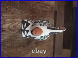 Native American Hand Painted Acoma Road Runner Pottery by Concho